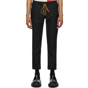 🔥 Rhude Smiley Black Slim-Fit Cropped Pants Small